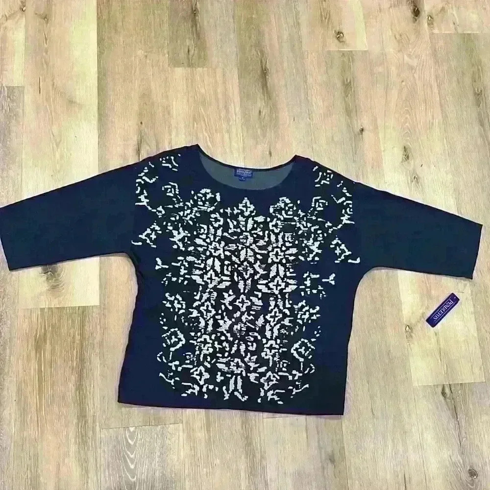Pendleton beaded blue blouse